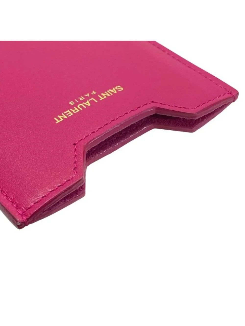 Saint Laurent Card Case Business Holder Regular Era Leather Pink Feminine - Picture 5 of 9